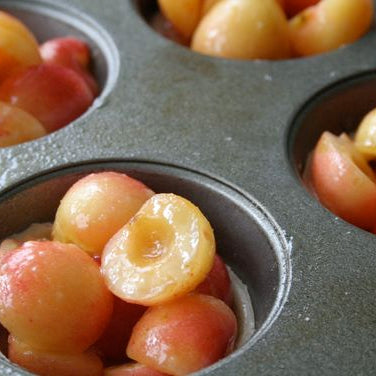 Rainier Cherry Streusel Mini-Pies