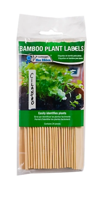 Gardener's Blue Ribbon Bamboo Plant Labels