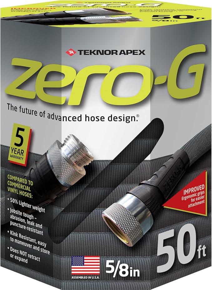 Teknor Zero-G Lightweight Ultra Flexible Garden Hose 50'