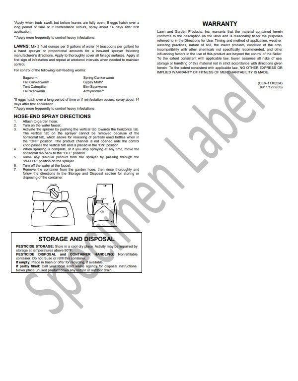 Monterey BT Caterpillar Control Ready-to-Use - Quart