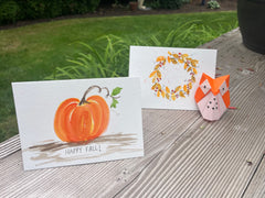 WORKSHOP Watercolor Painting: Two Cards and 1 Owl Origami - Sept. 26th