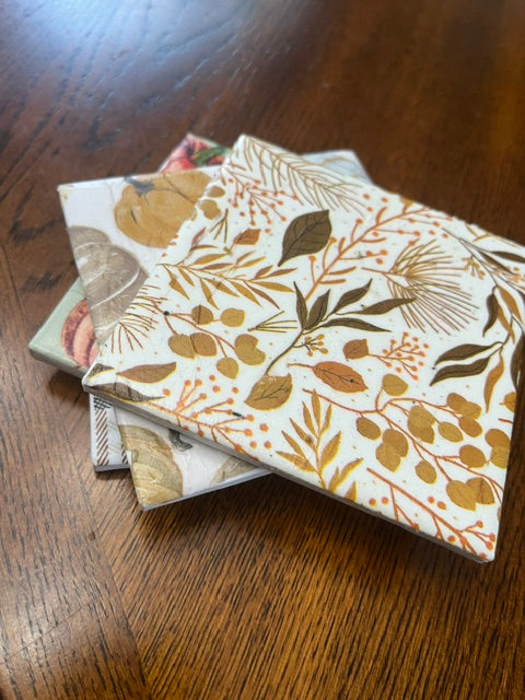 WORKSHOP Decoupage Fall Ceramic Tile Coasters - Oct 10th