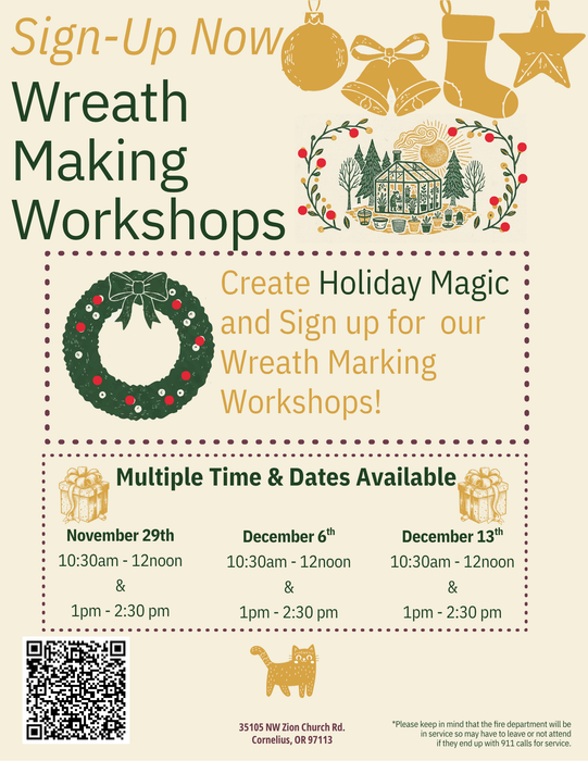 EVENT: Holiday Market December 6th and 7th and 13th and 14th! 11am-4pm