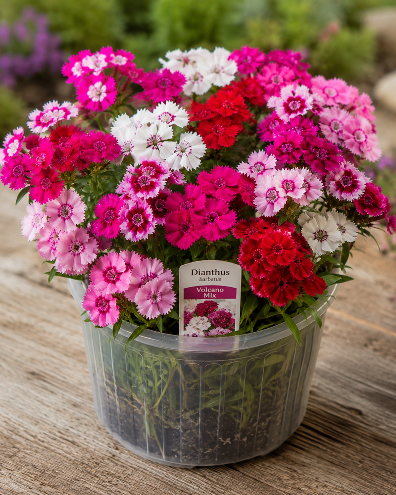 Dianthus barb Volcano Mix - Quart