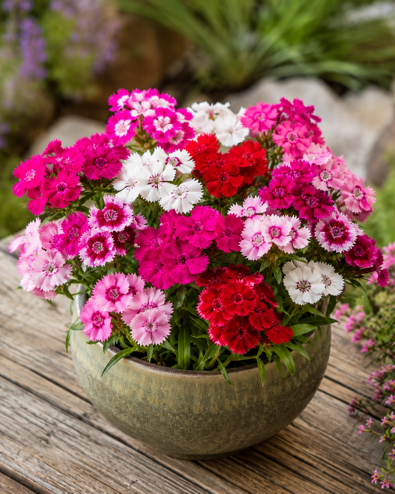 Dianthus barb Volcano Mix - Quart