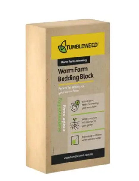 Tumbleweed Worm Farm Bedding Block