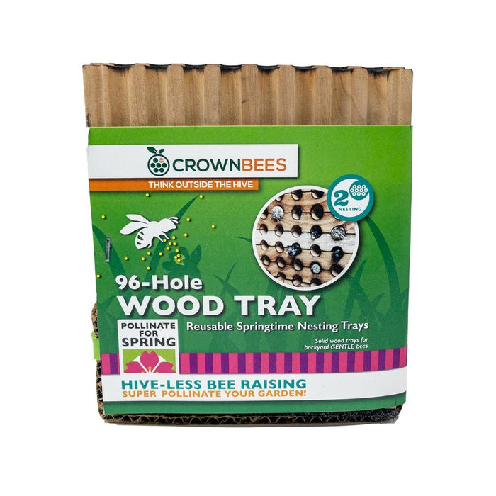 96-Hole Reusable Wood Nesting Tray