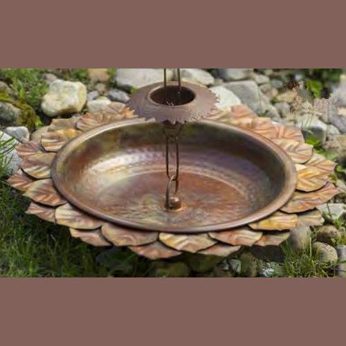 Leaf Rain Chain Recepticle